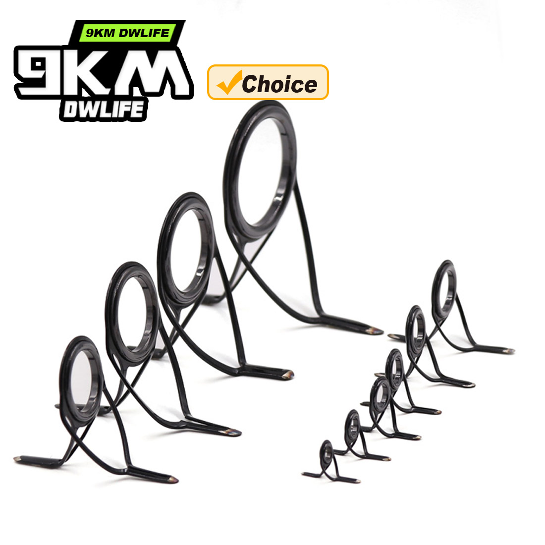 Fishing Rod Guide Replacement - Комплект из 10 изогнутых кольцевых направляющих