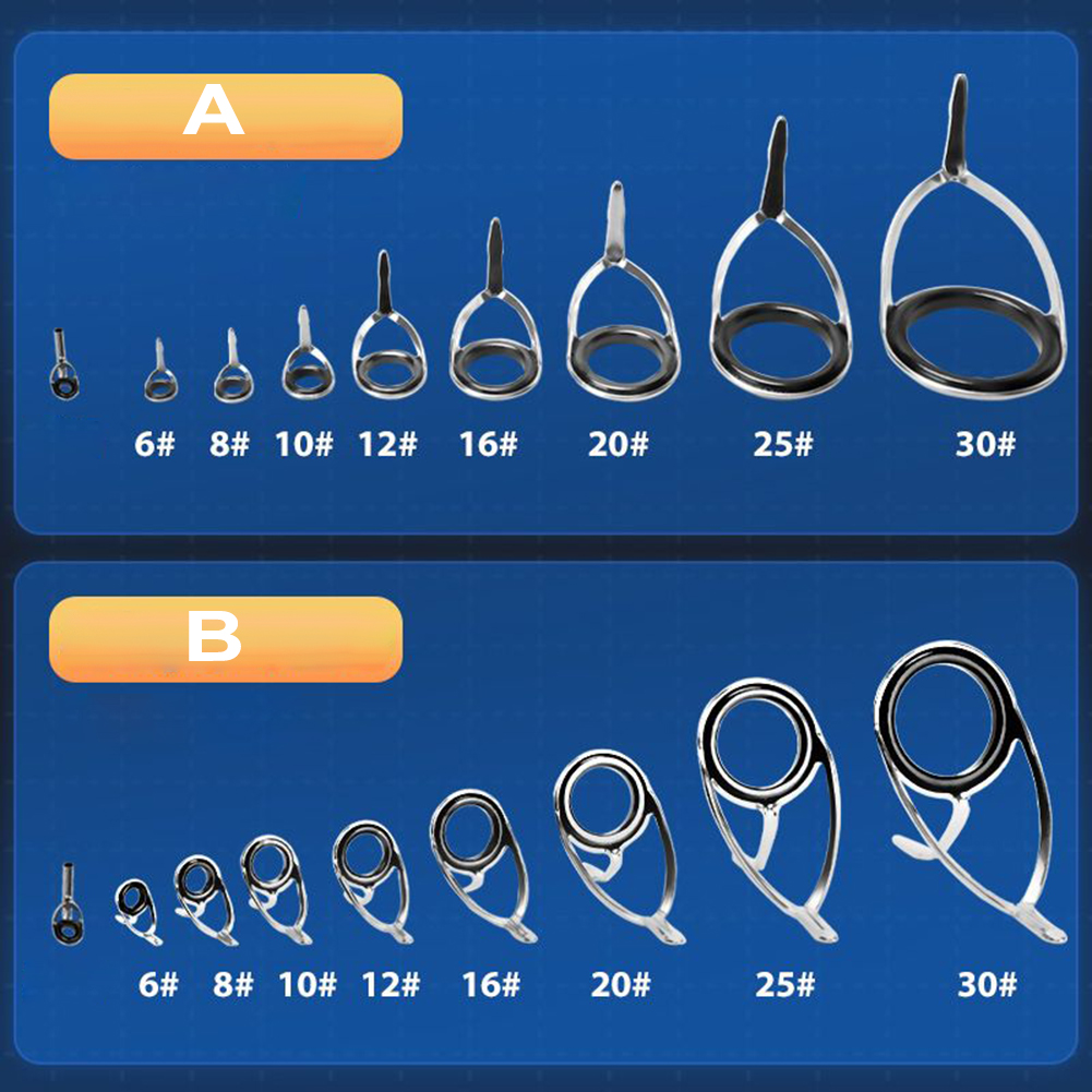 Fishing Rod Guide Replacement - 9 шт., набор керамических направляющих для
