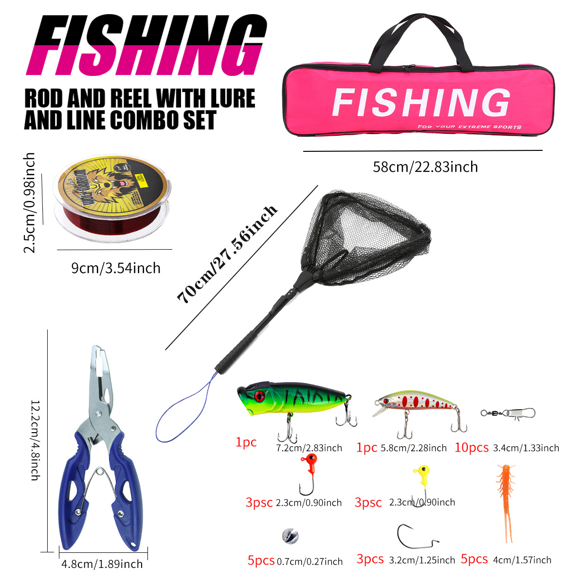 Набор для рыбалки: телескопиче – обзор и цена Fishing Rod Combo