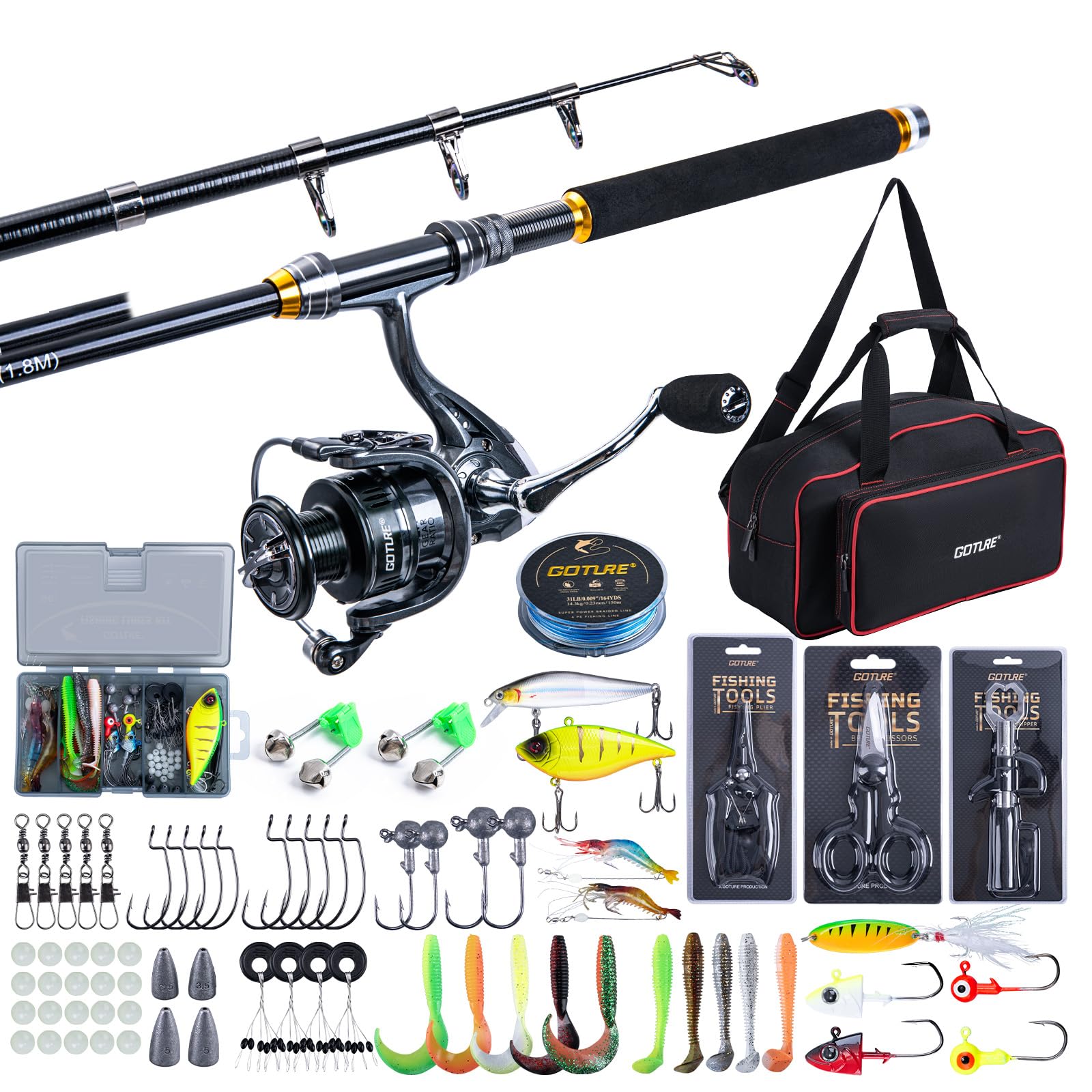 Комбинированные телескопически – обзор и цена Fishing Rod Combo